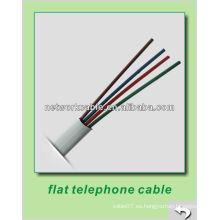 4 Núcleo del cable de teléfono plano de China de par multi de la porcelana